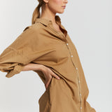 The Chiara Shirt Dress - Toffee - Apparel
