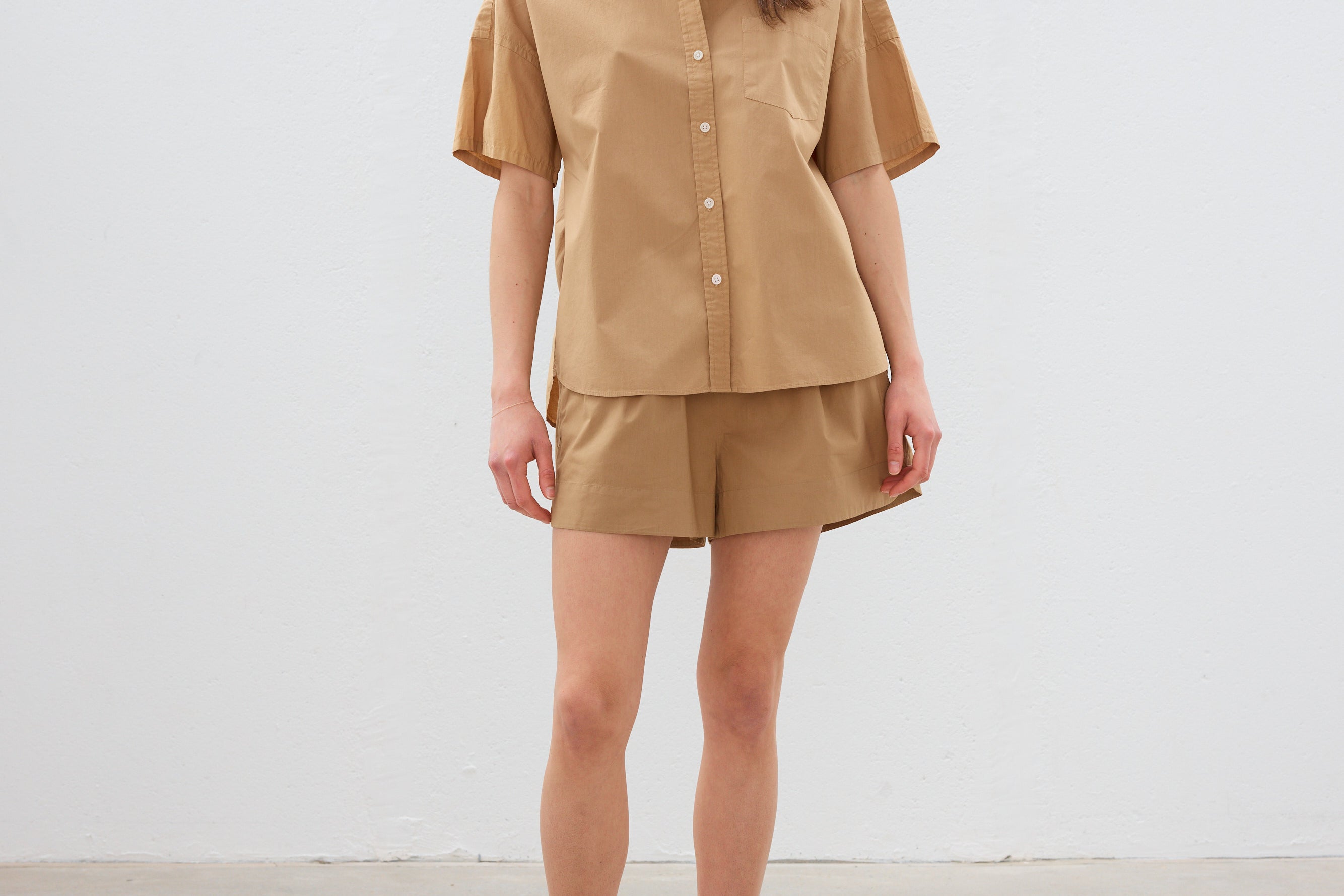 The Chiara Short Sleeve Shirt - Toffee