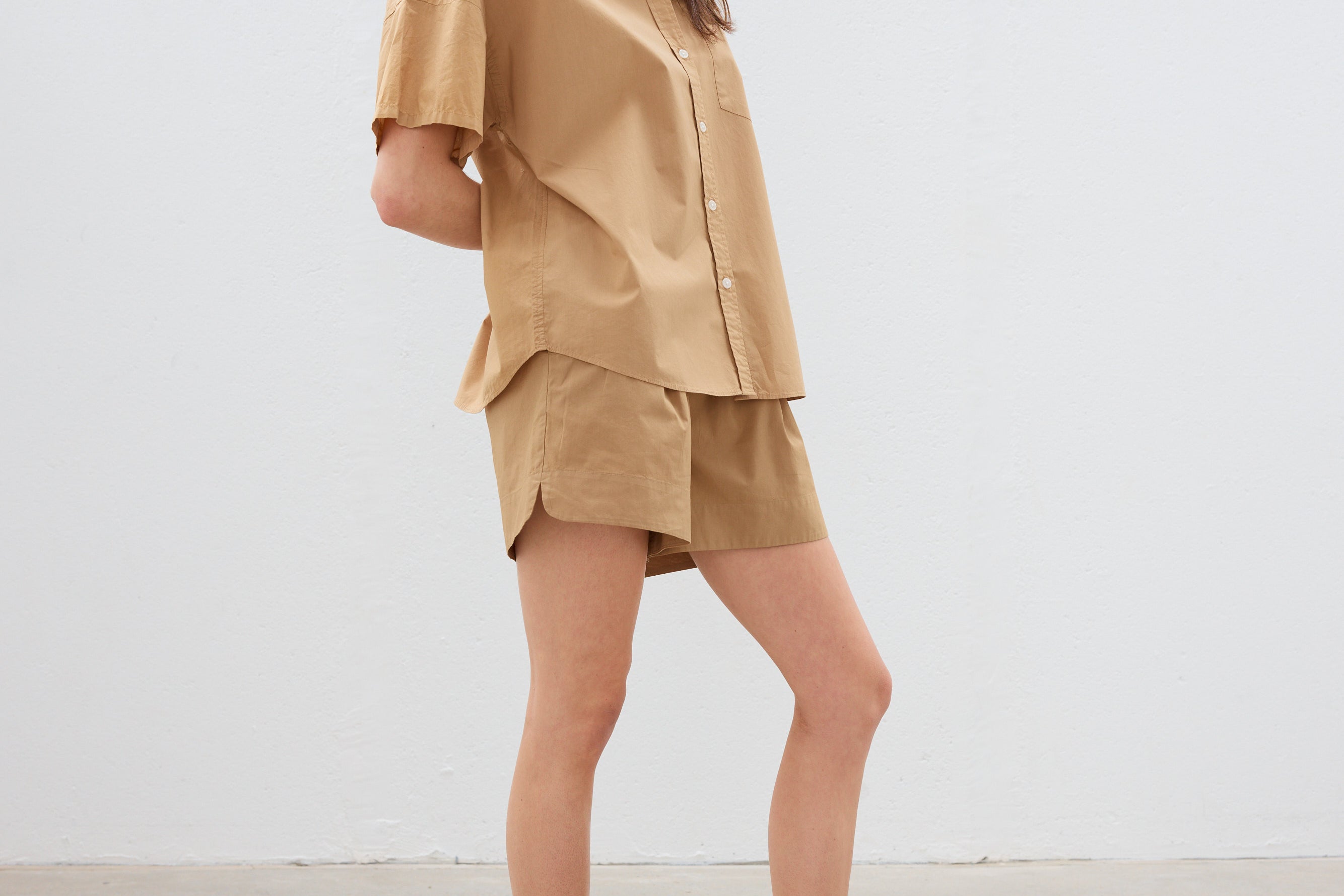 The Chiara Short Sleeve Shirt - Toffee