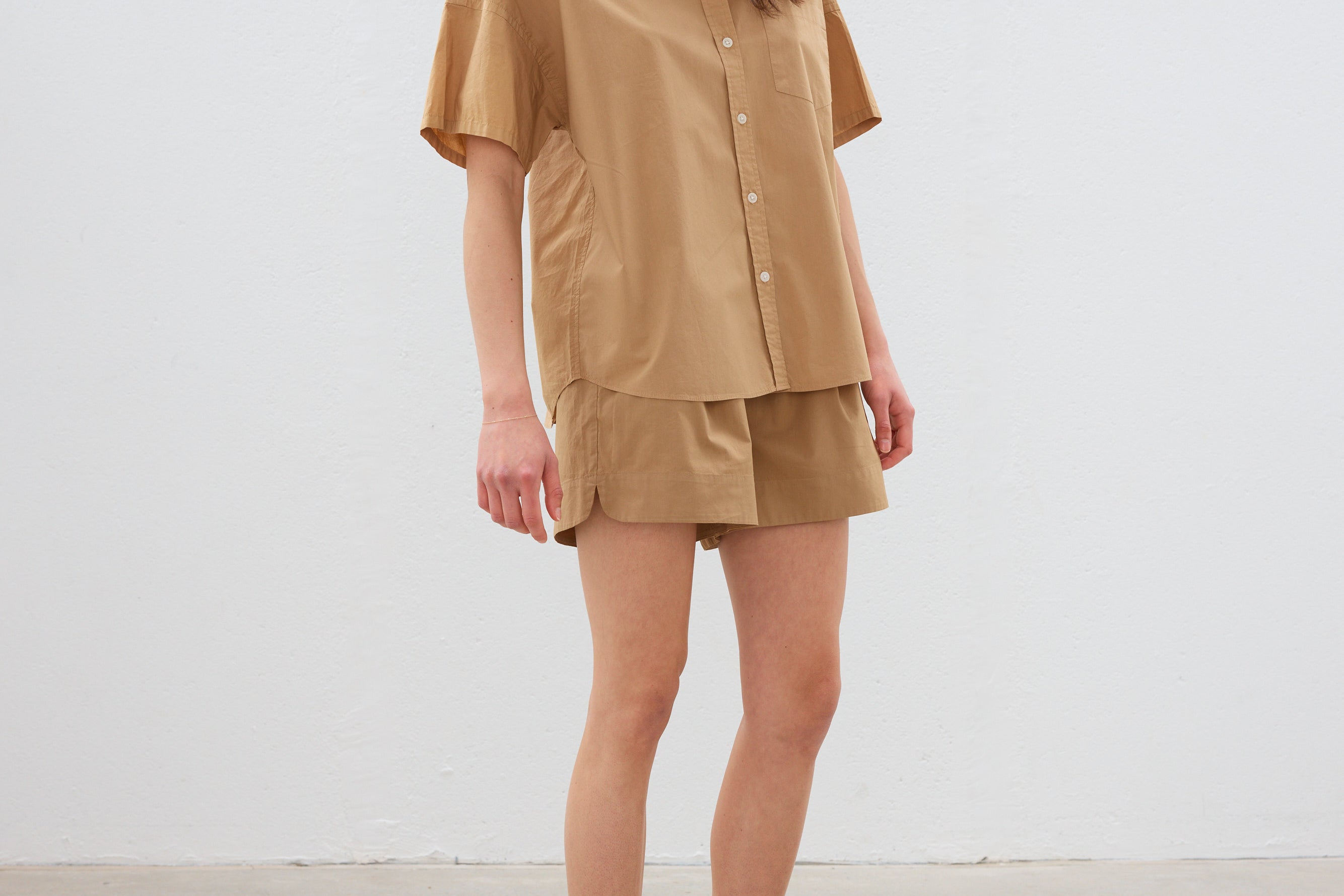 The Chiara Short Sleeve Shirt - Toffee