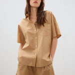 The Chiara Short Sleeve Shirt - Toffee