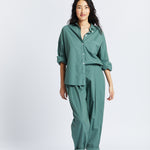 The Chiara Soft Pants - Smoke Pine - Apparel