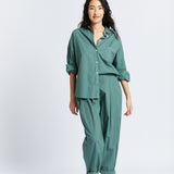 The Chiara Soft Pants - Smoke Pine - Apparel