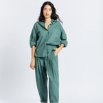 The Chiara Soft Pants - Smoke Pine - Apparel