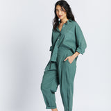 The Chiara Soft Pants - Smoke Pine - Apparel