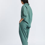 The Chiara Soft Pants - Smoke Pine - Apparel