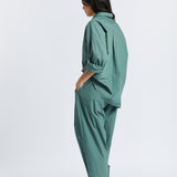 The Chiara Soft Pants - Smoke Pine - Apparel