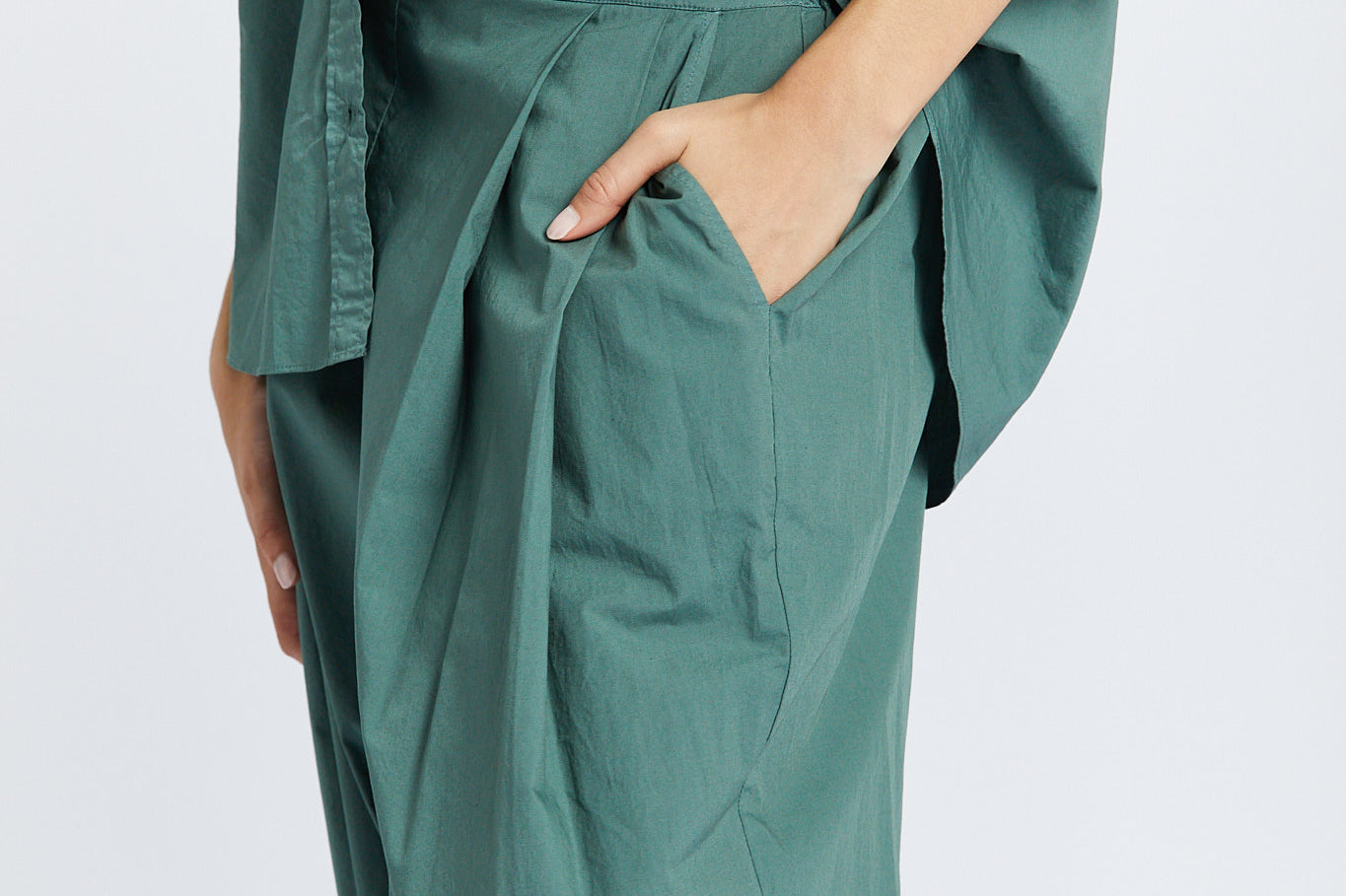 The Chiara Soft Pants - Smoke Pine - Apparel