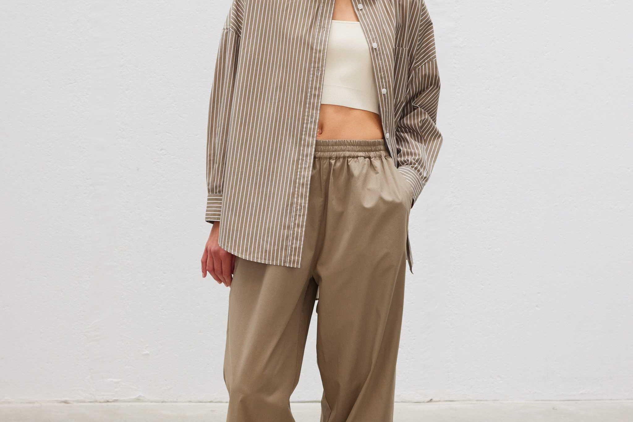 Bahia Cotton Pants - Khaki - Apparel