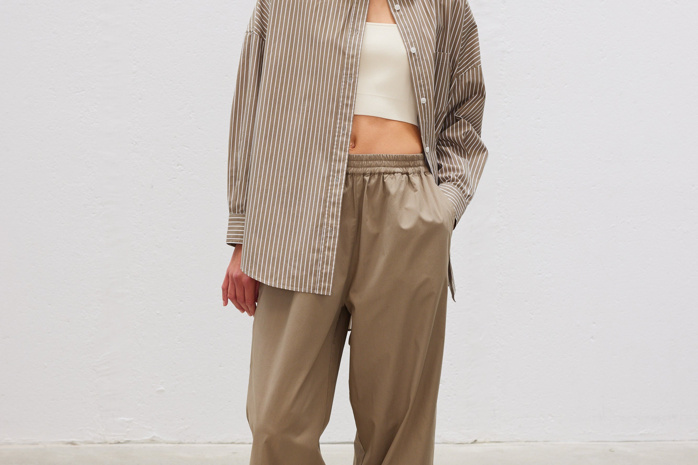 Bahia Cotton Pants - Khaki - Apparel