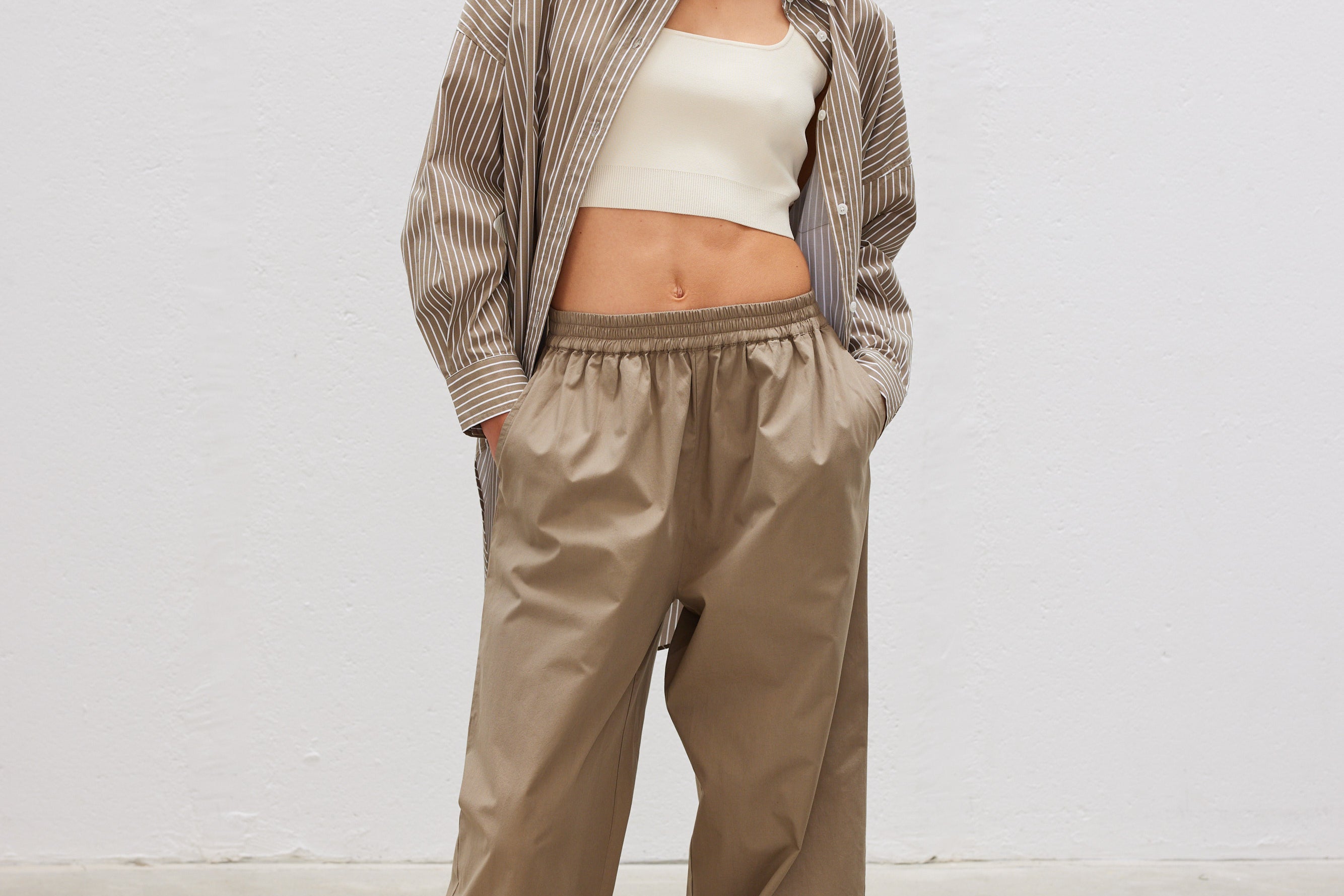 Bahia Cotton Pants - Khaki - Apparel