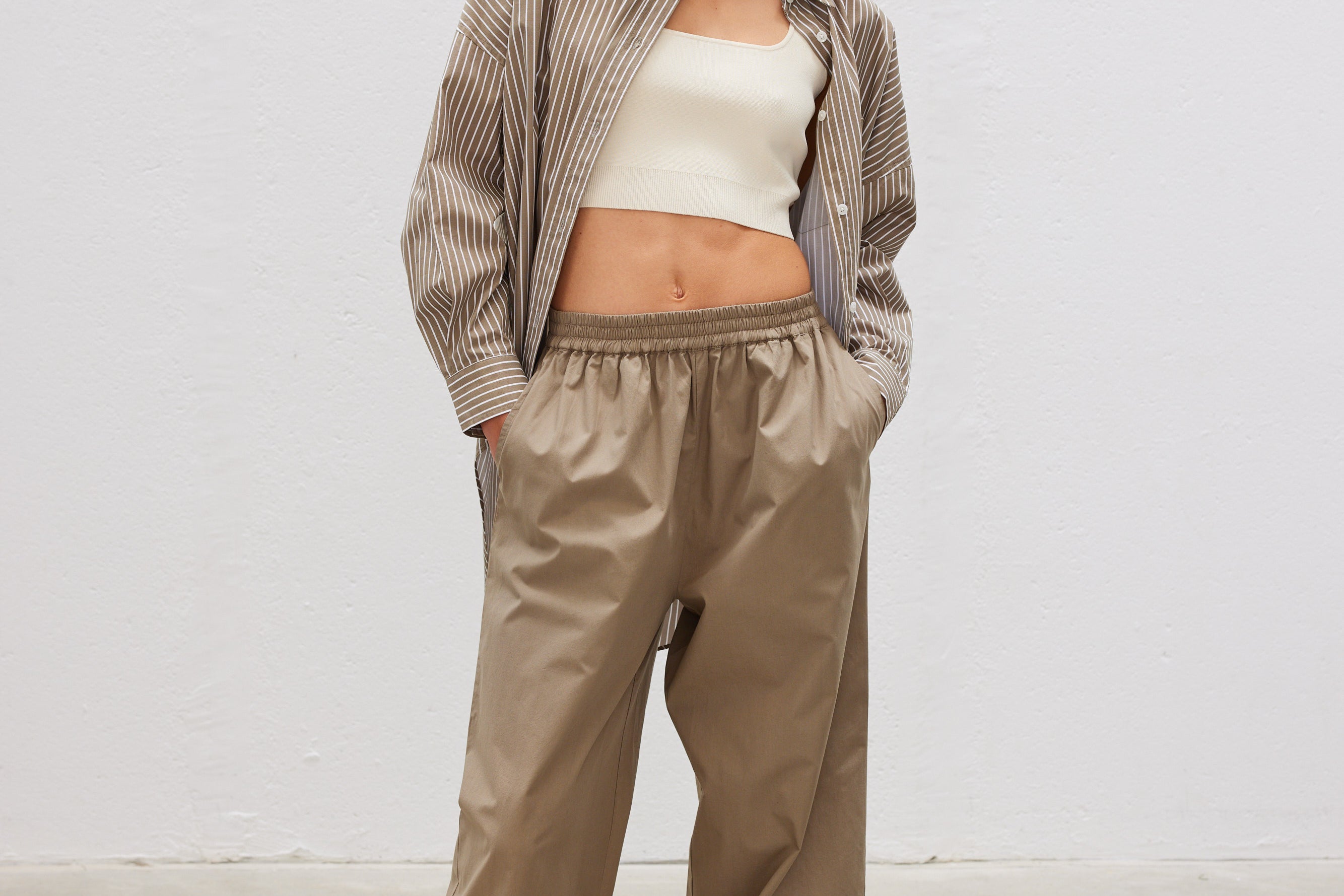 Bahia Cotton Pants - Khaki - Apparel
