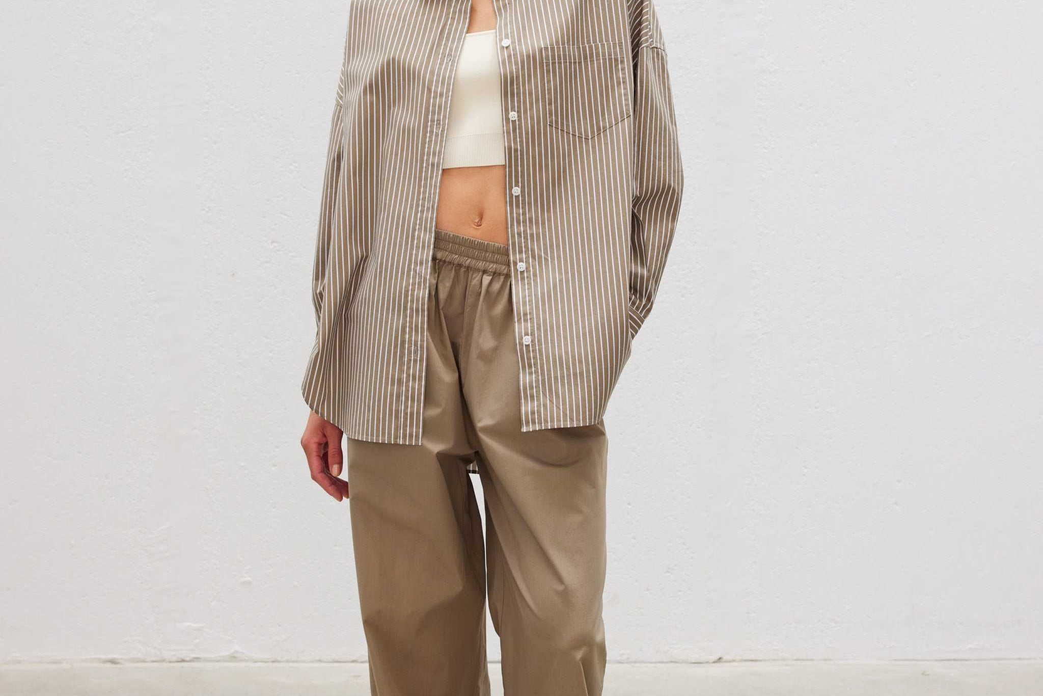 Bahia Cotton Pants - Khaki - Apparel