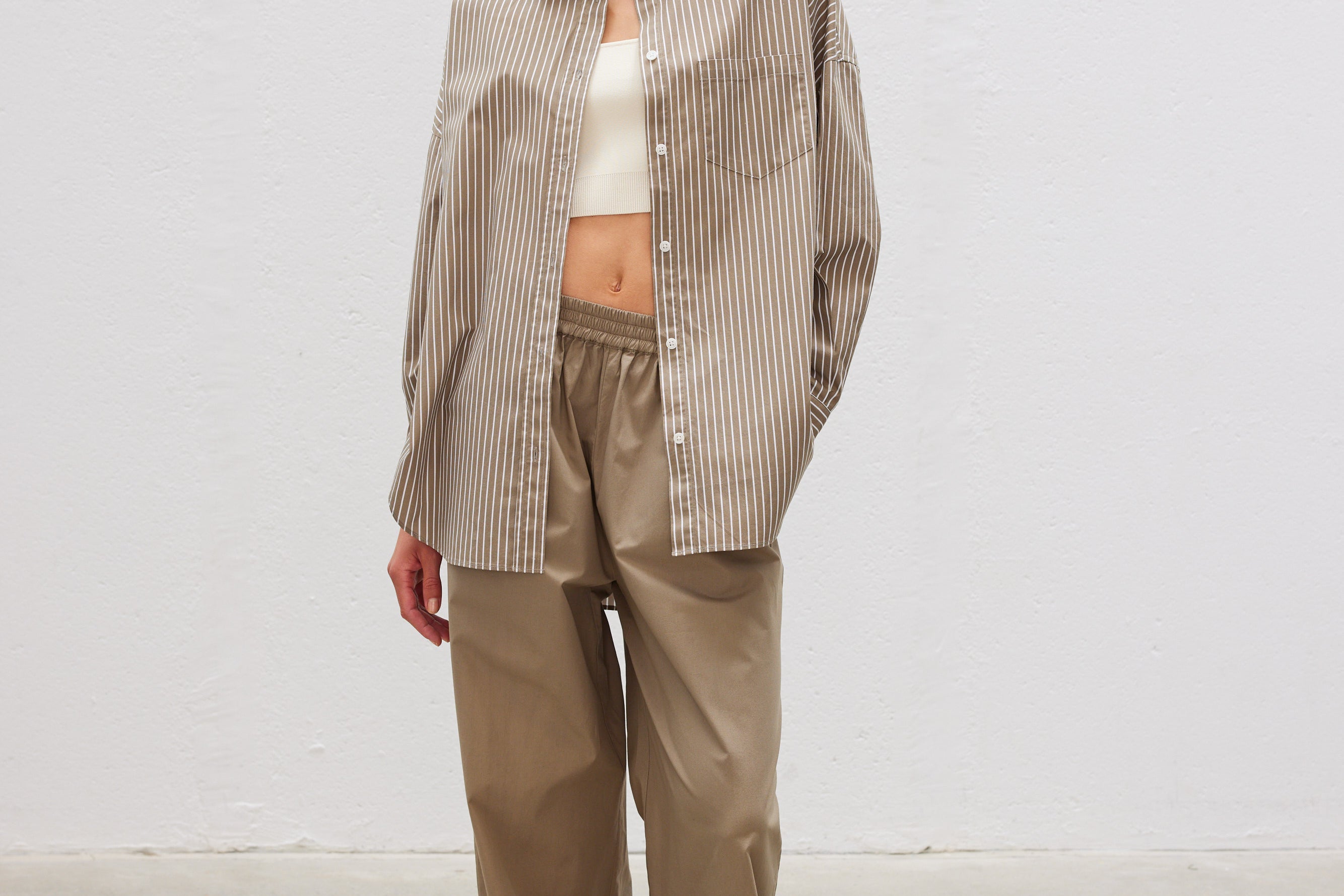 Bahia Cotton Pants - Khaki - Apparel