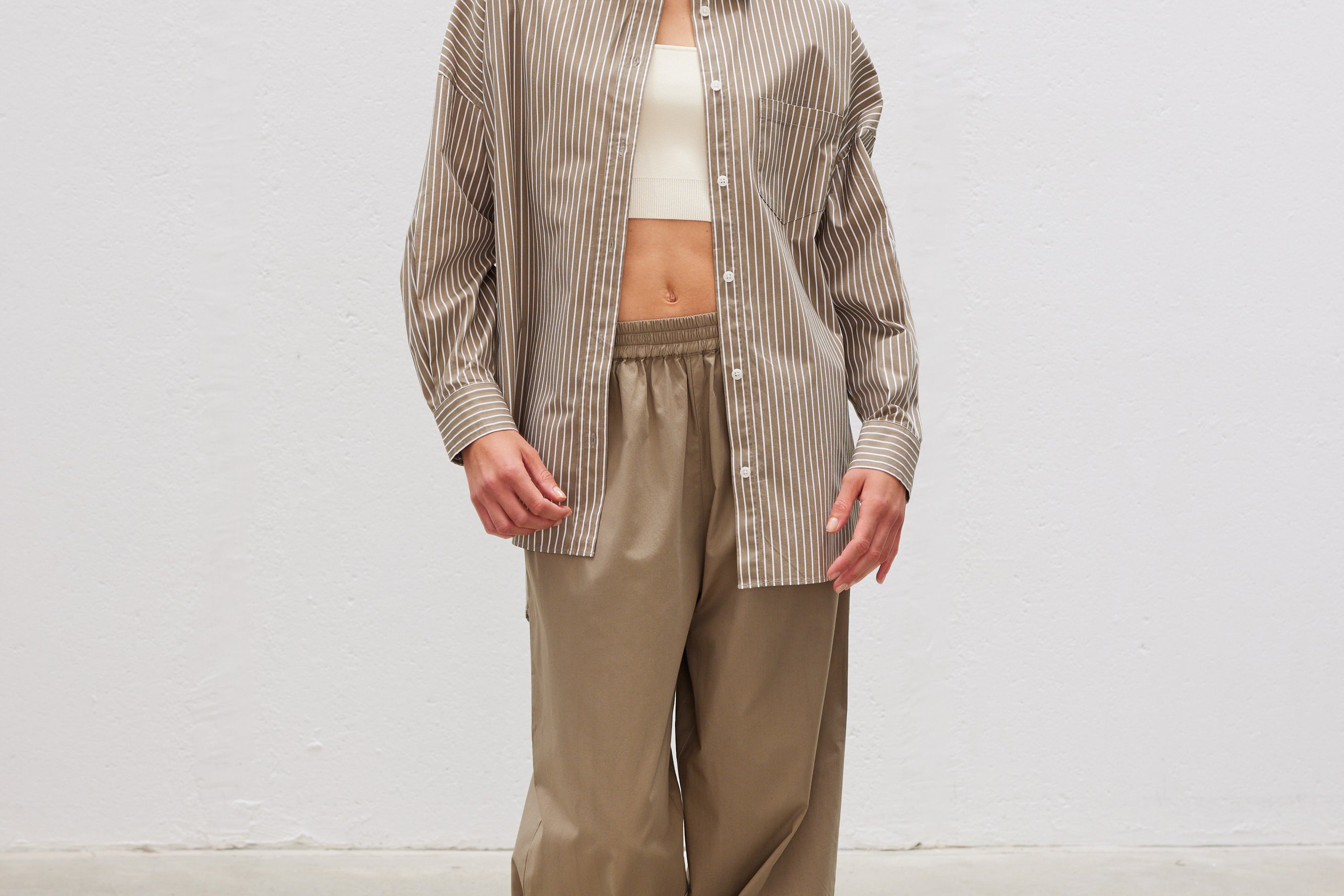 Bahia Cotton Pants - Khaki - Apparel