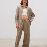 Bahia Cotton Pants - Khaki - Apparel