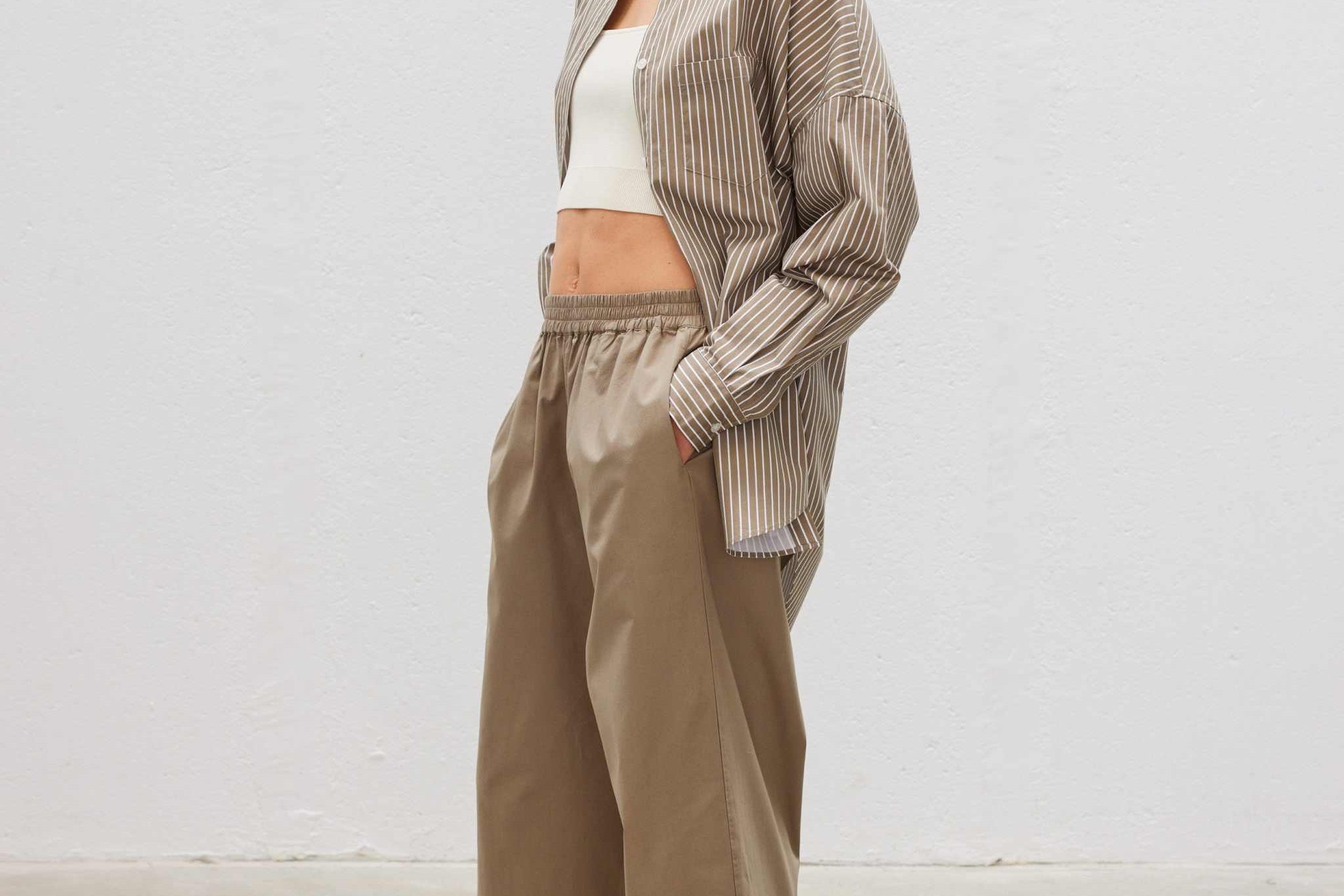 Bahia Cotton Pants - Khaki - Apparel