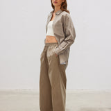 Bahia Cotton Pants - Khaki - Apparel
