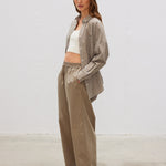 Bahia Cotton Pants - Khaki - Apparel