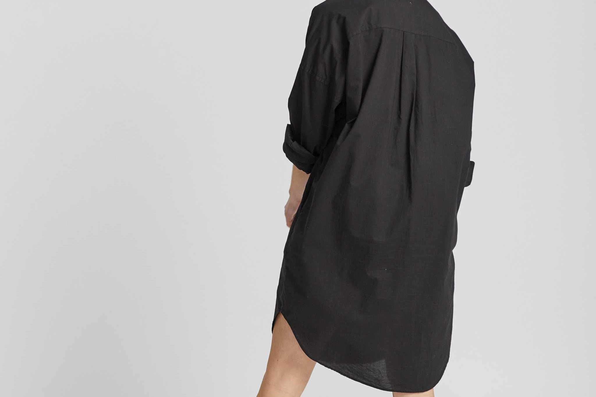 The Chiara Shirt Dress - Black - Apparel