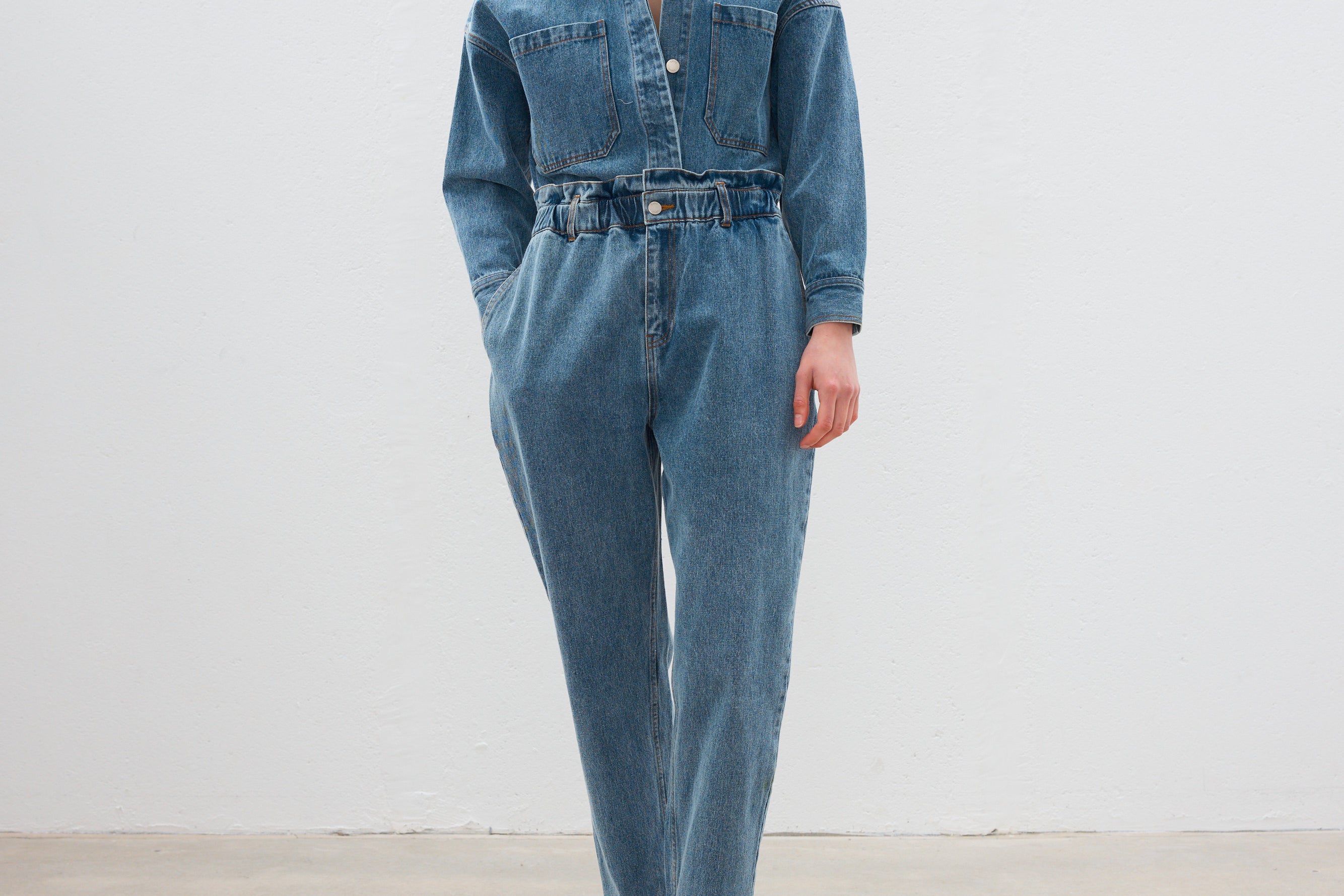 Diaz Denim Pants - Blue Wash - Apparel