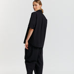 The Chiara Short Sleeve Shirt - Black - Apparel